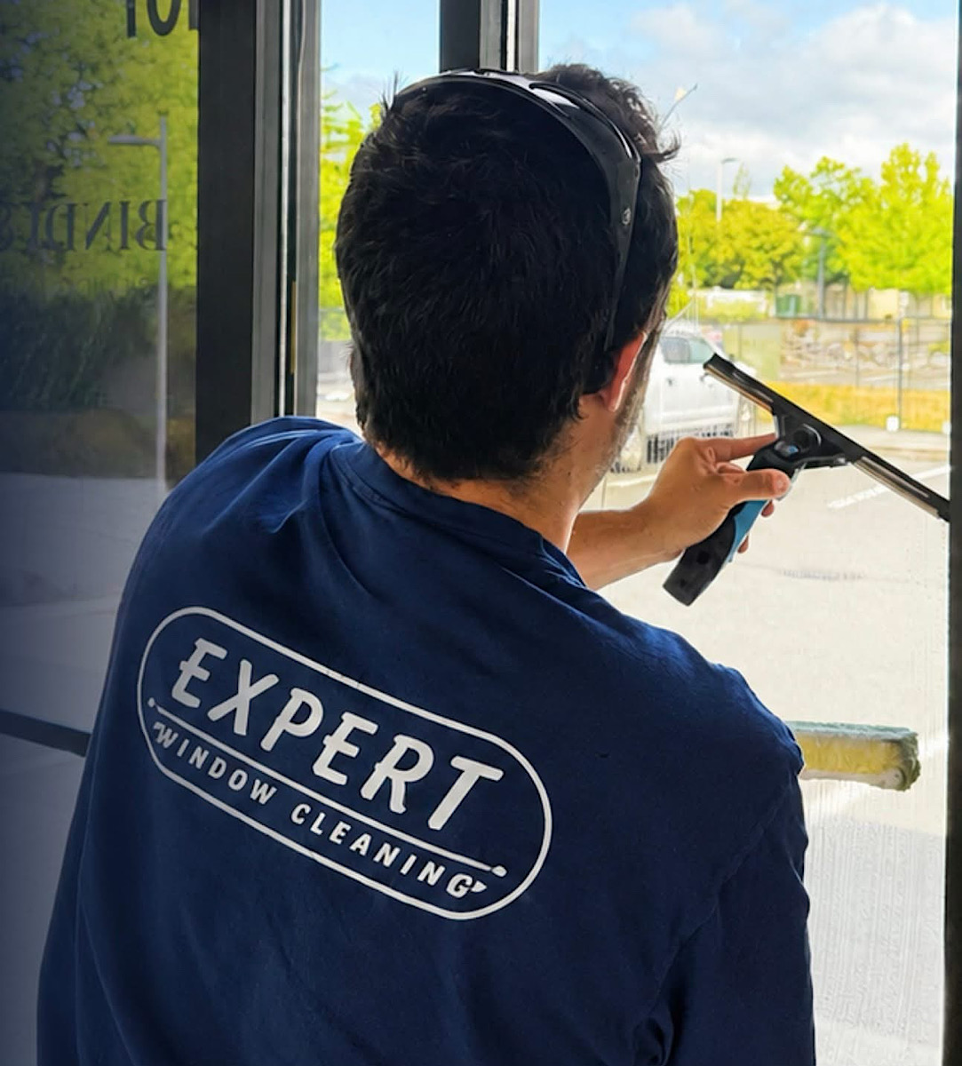 Gutter cleanout on a Bellingham home